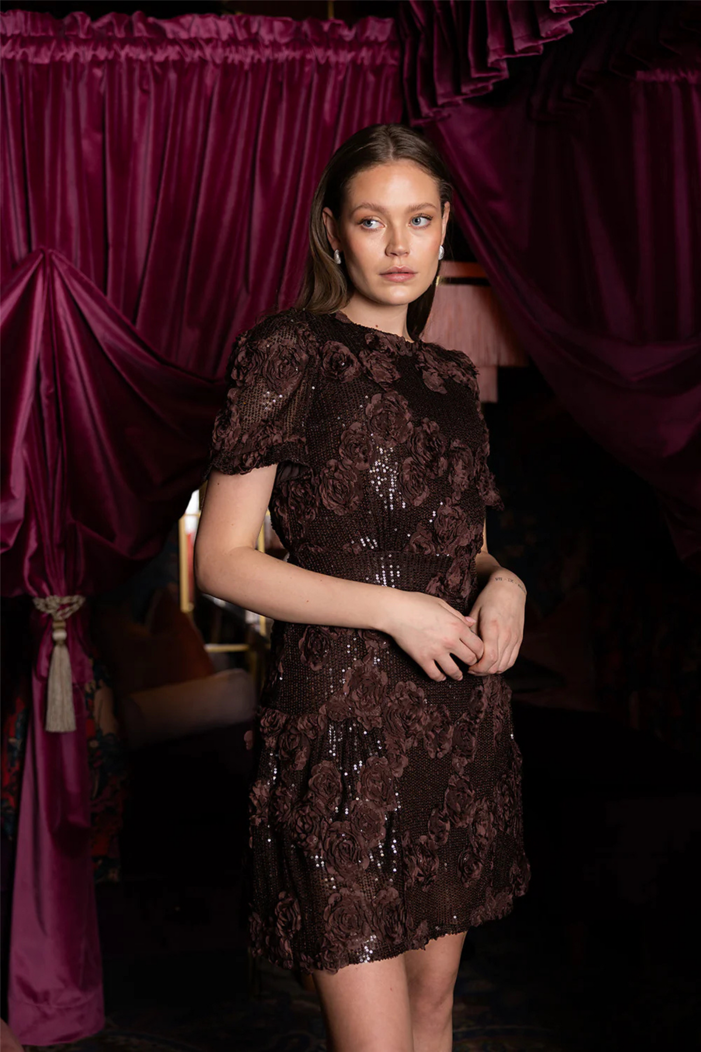 Ayla Dress Brown.