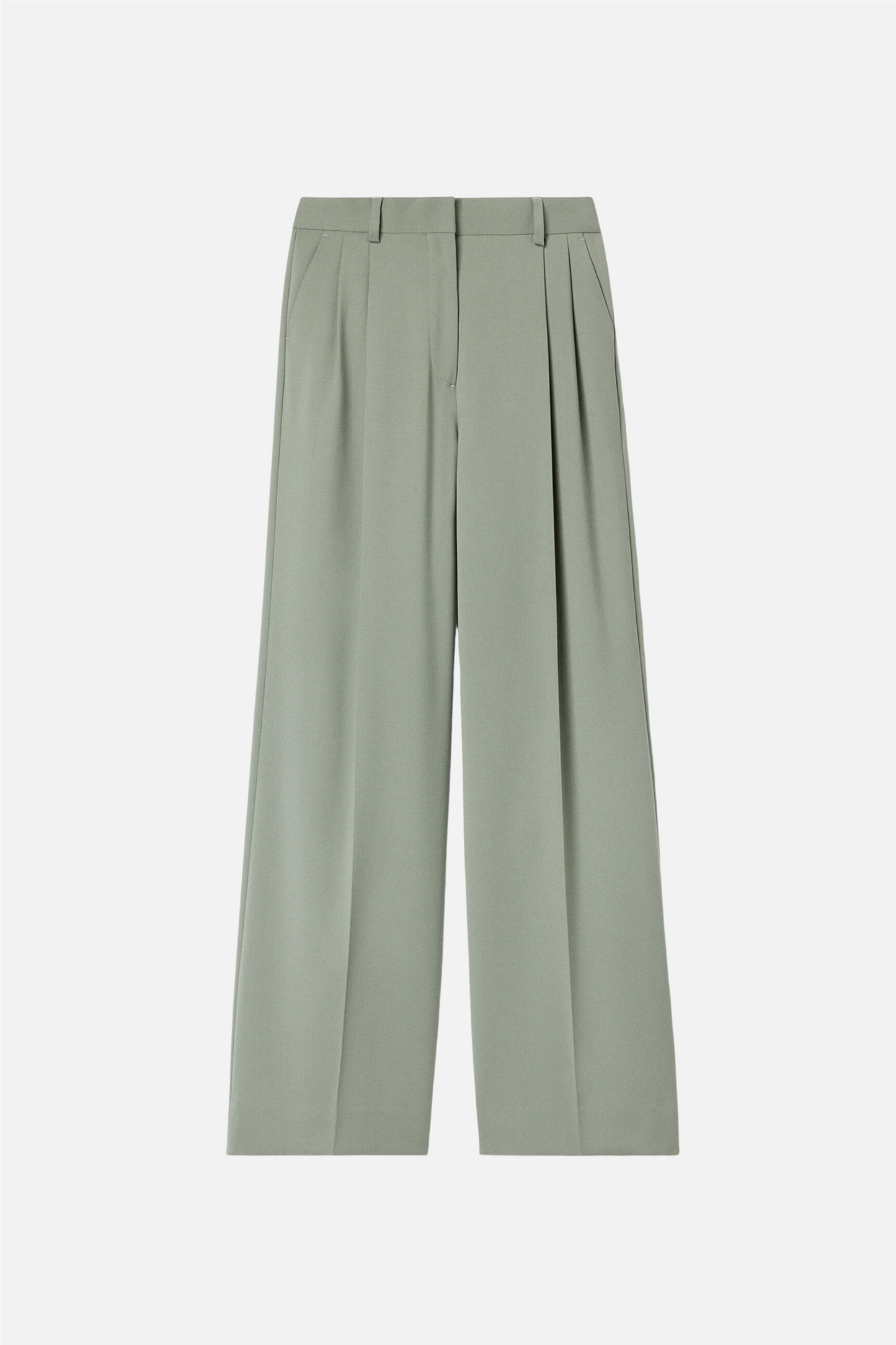 Darcey wool trousers Light Green