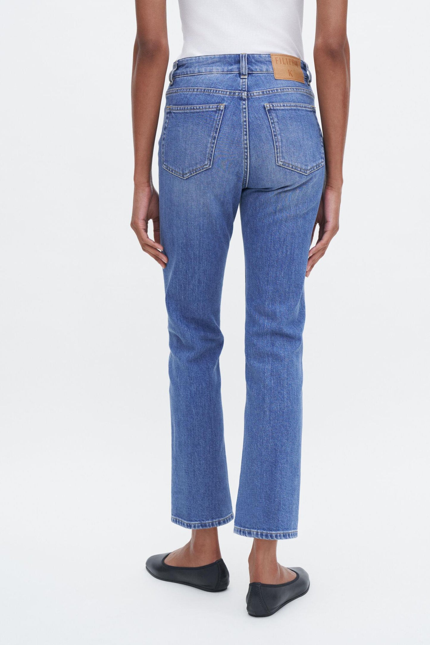 Stella cropped jeans Mid Blue Wash