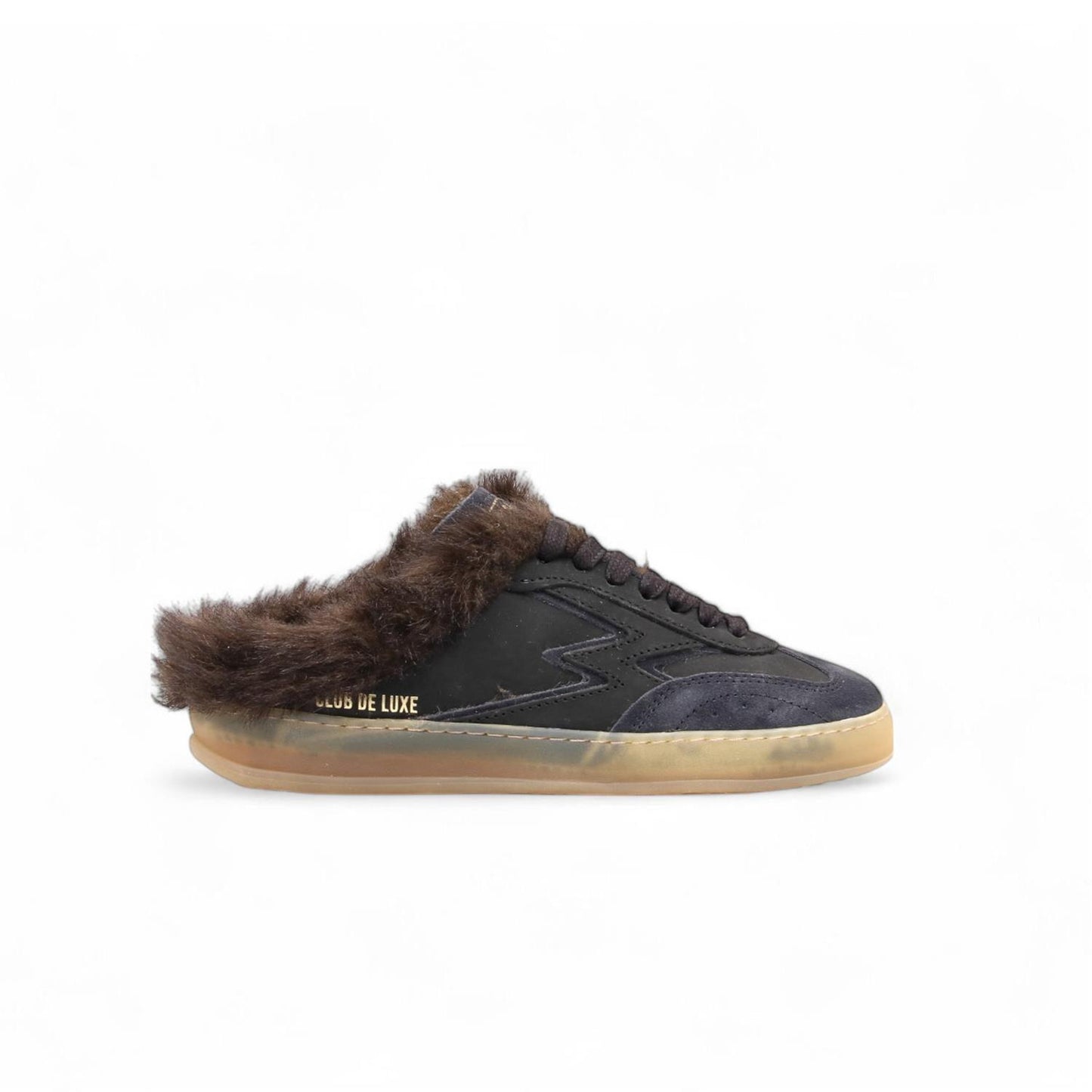 Master club Faux fur total black brown