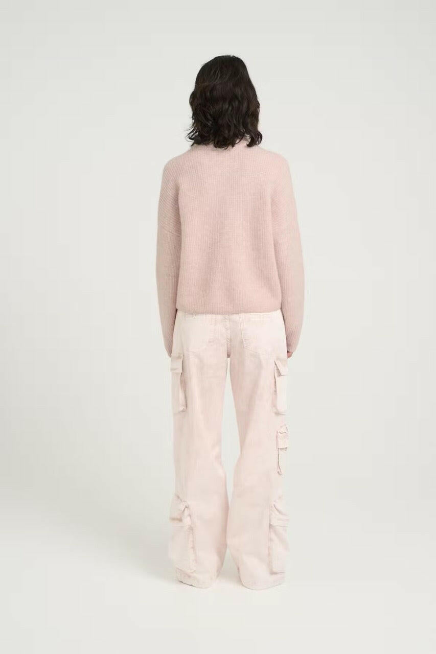 AlphaGZ short cardigan Rose Grey Melange