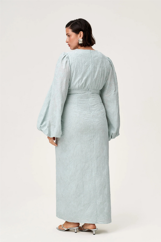 Positano Dress Mint Embroidery.