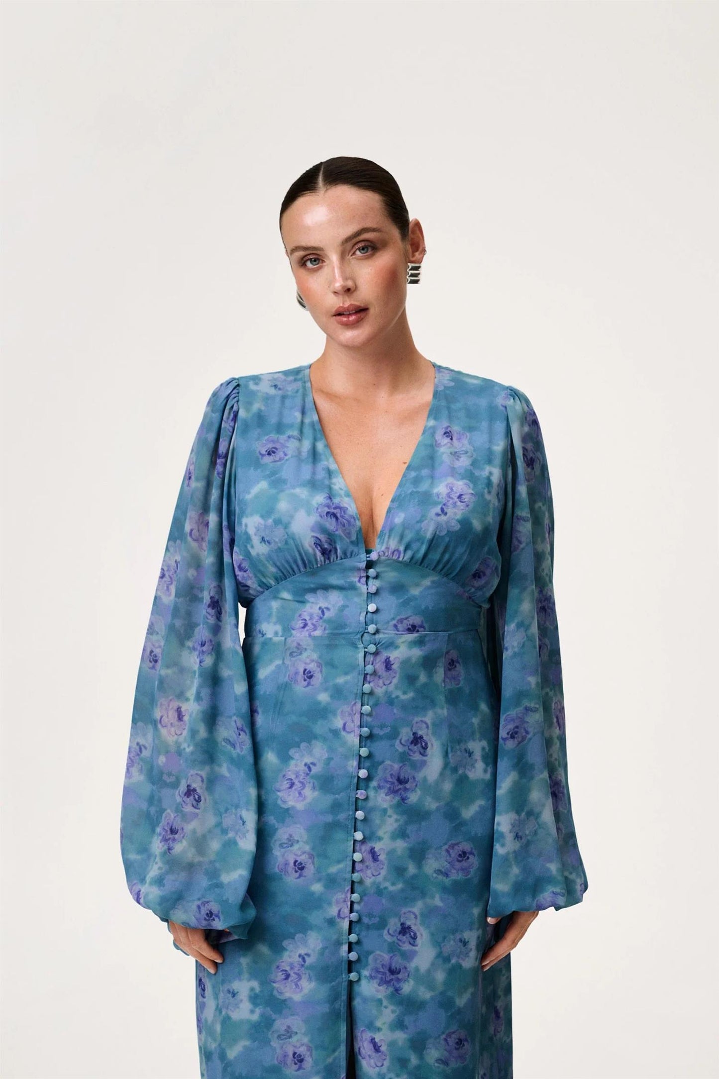 Positano Dress Dusty Blue