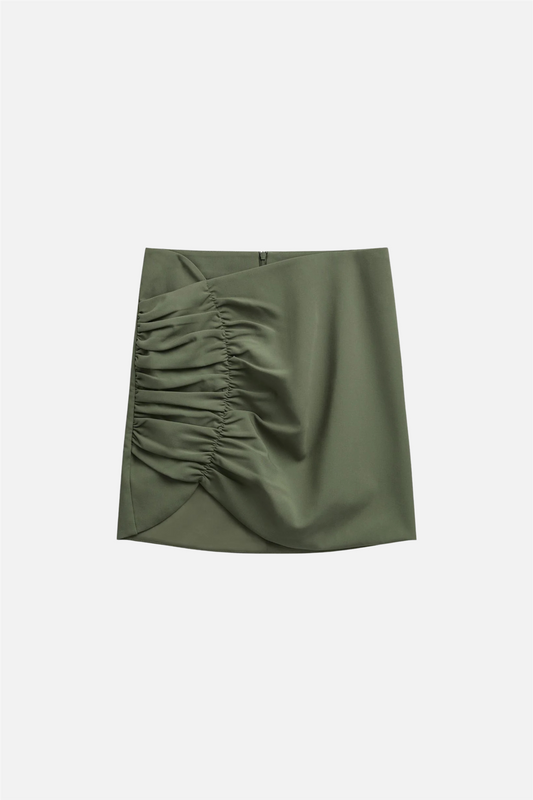 Refined Mini Skirt Olive Green