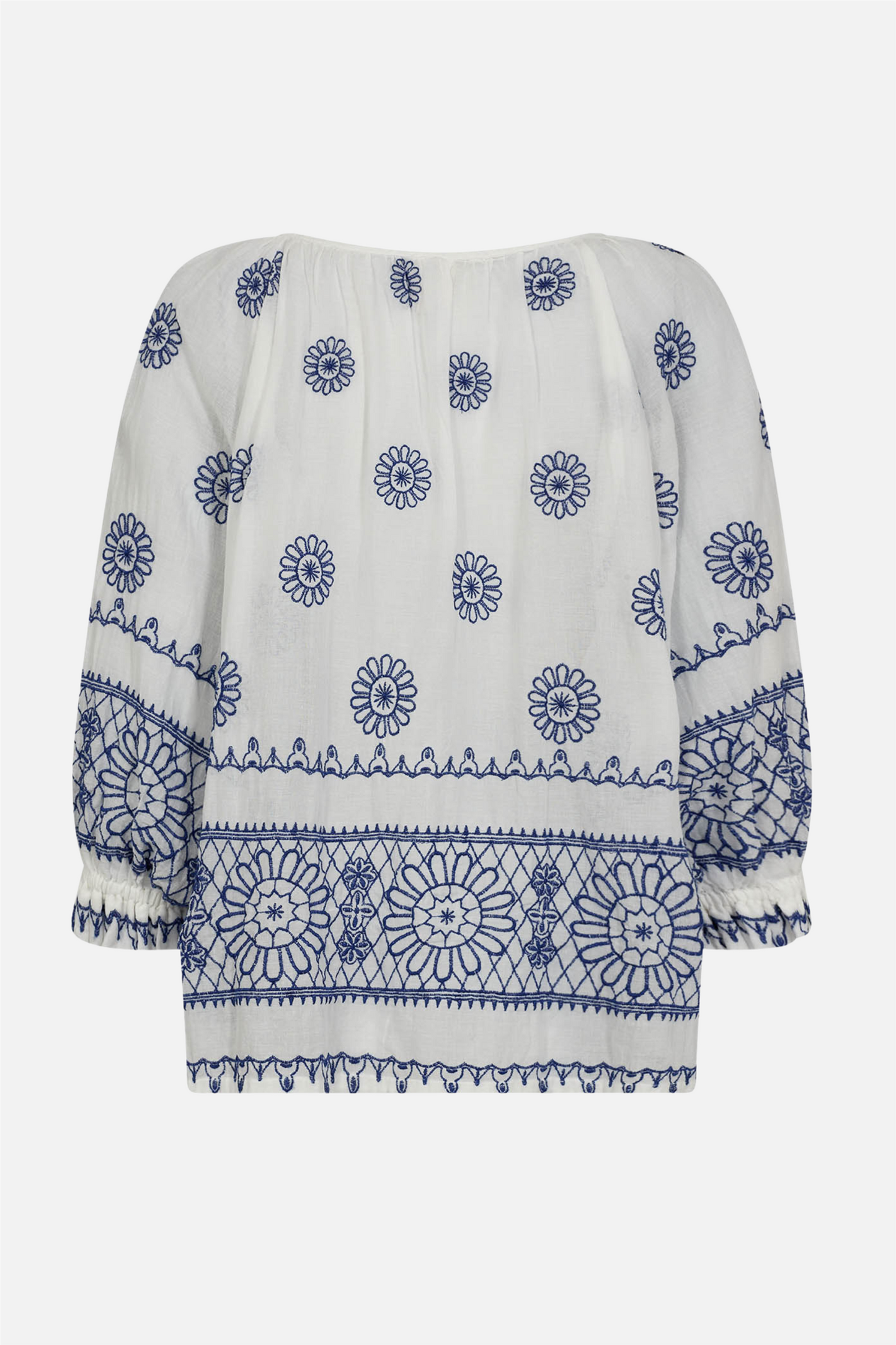 SyreneGO Blouse White - Blue