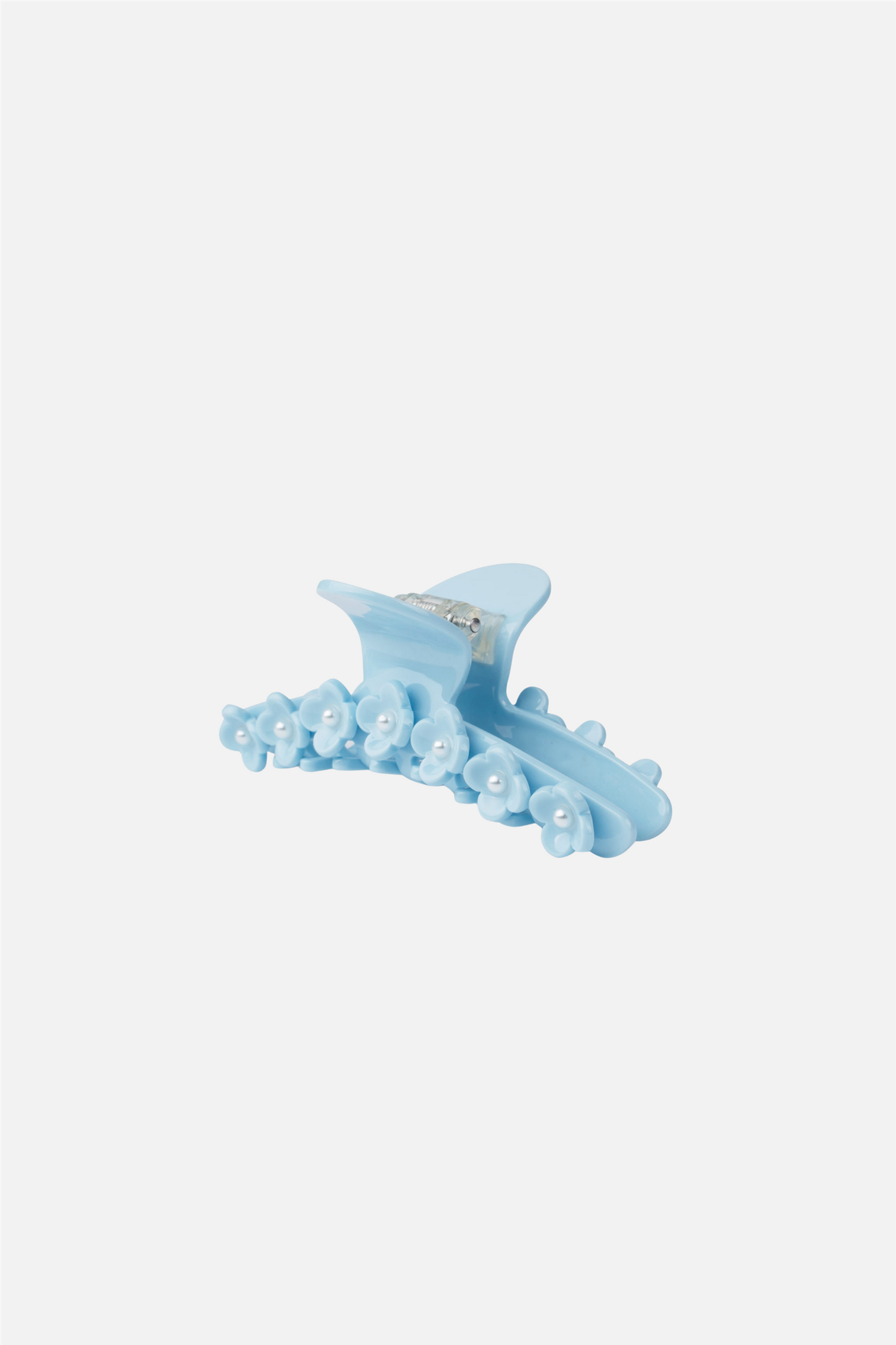 Bright Flower Pearly Clip Blue