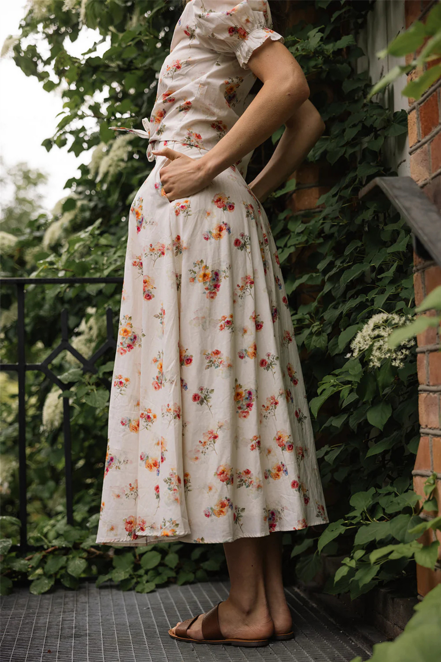 Solene Skirt Flower Print