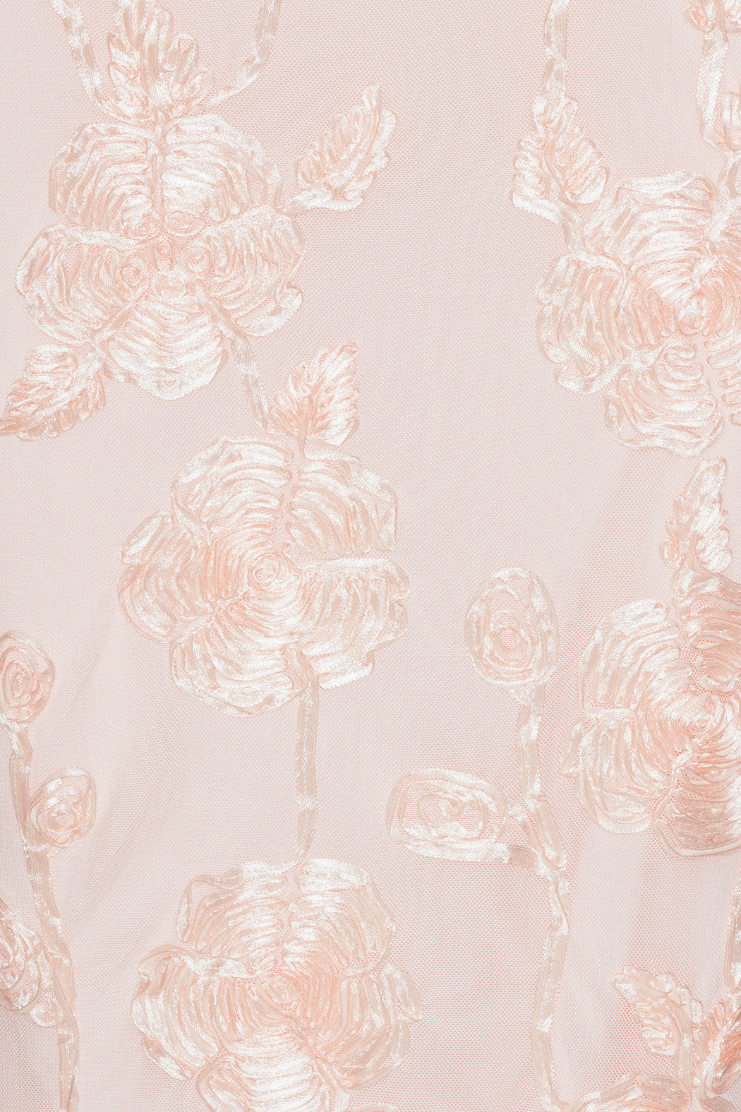 Flower Mesh Pencil Skirt Angel Wing (Blush) Comb.