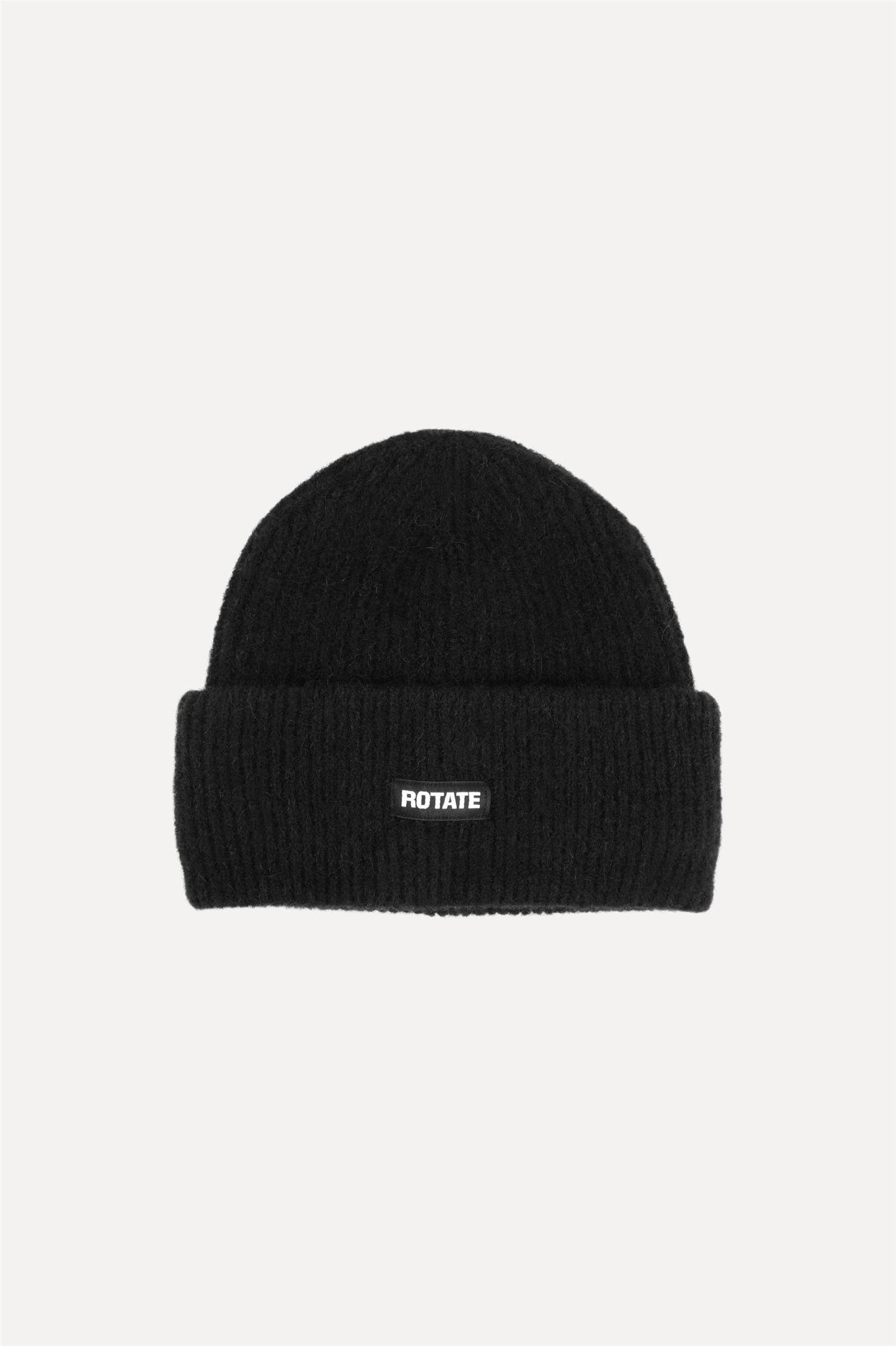 Rib Knit Beanie Black