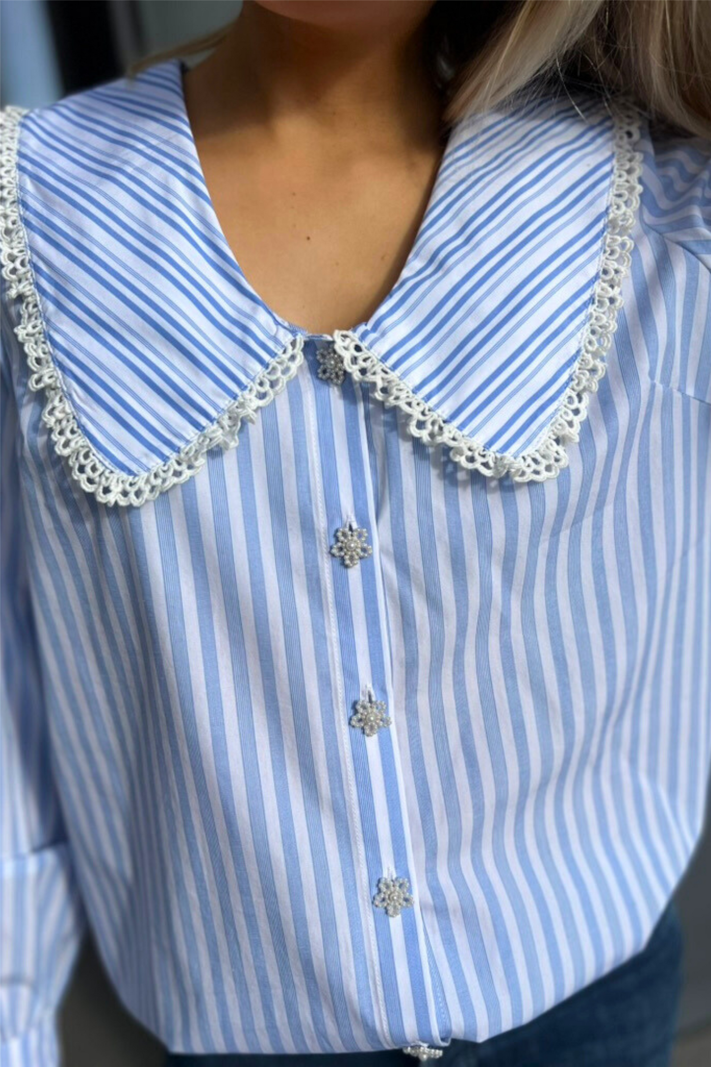 Sarahcras Shirt Blue Stripe