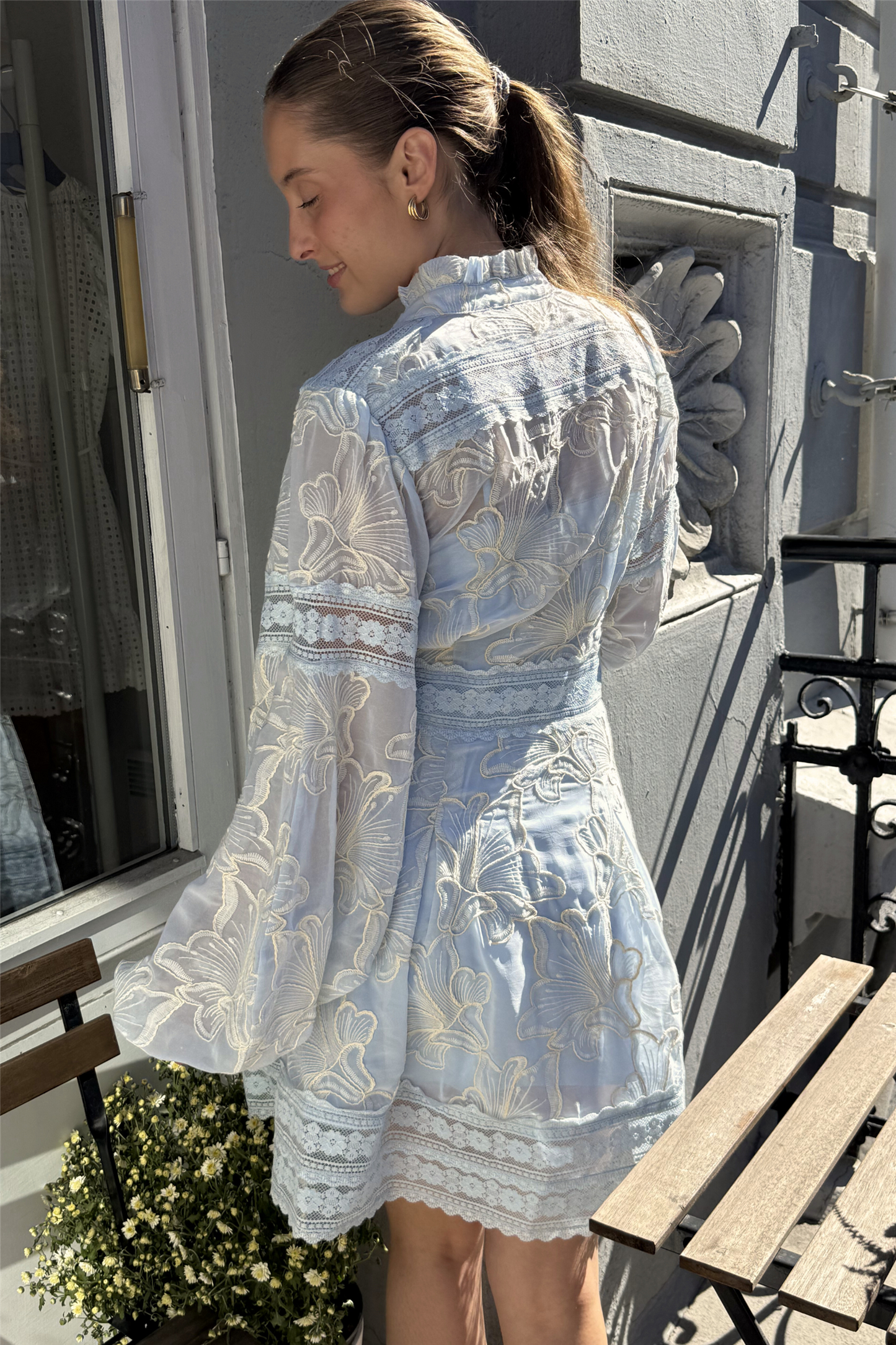 Aliah Needle Dress Arctic Blue