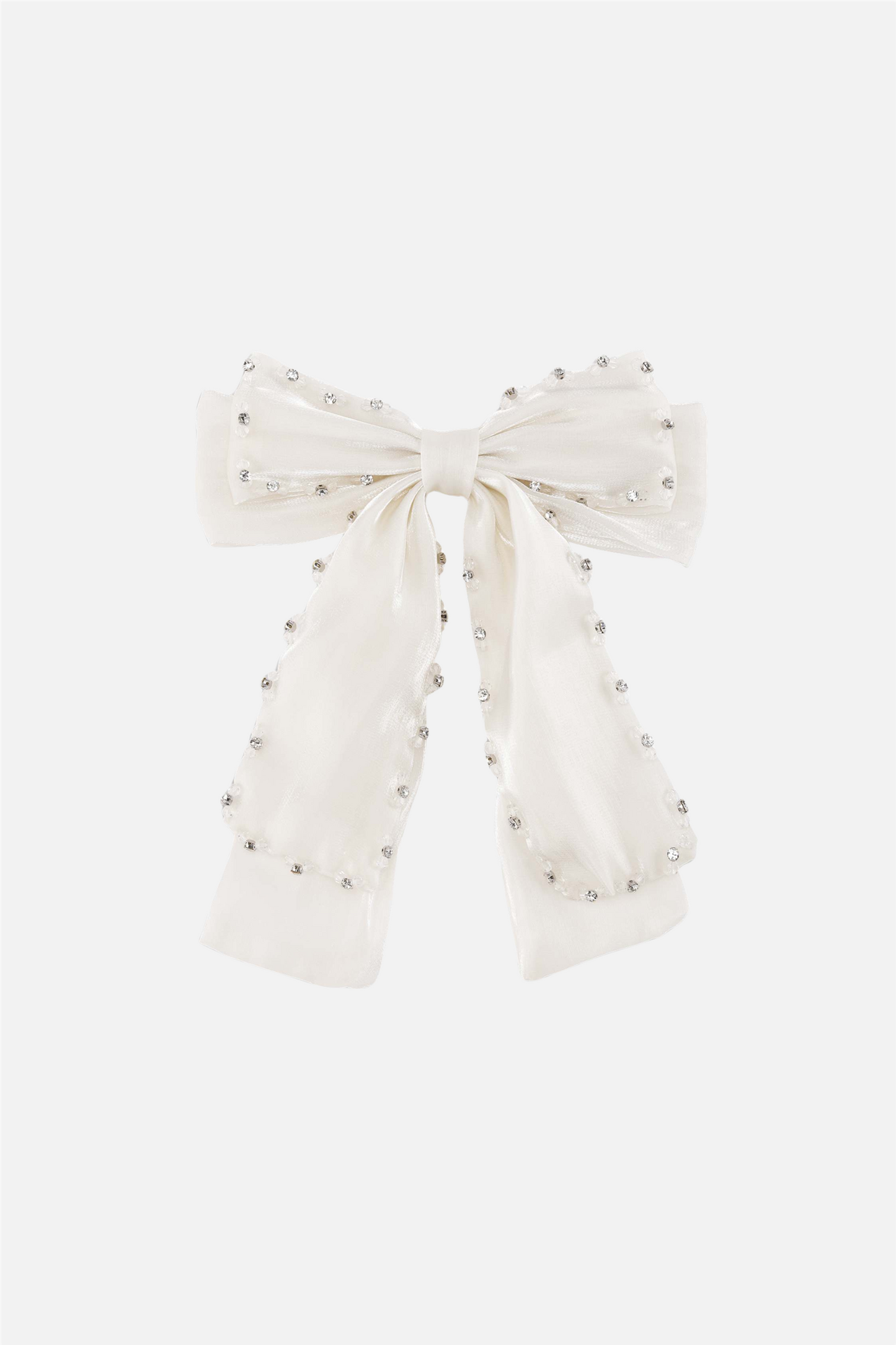 Pastel Crystal Bow Bright White