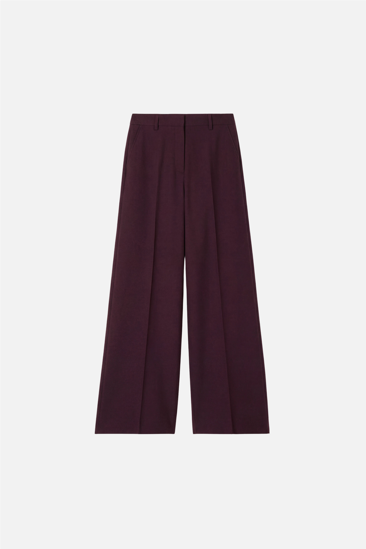 Harlow wool trousers Burgundy.
