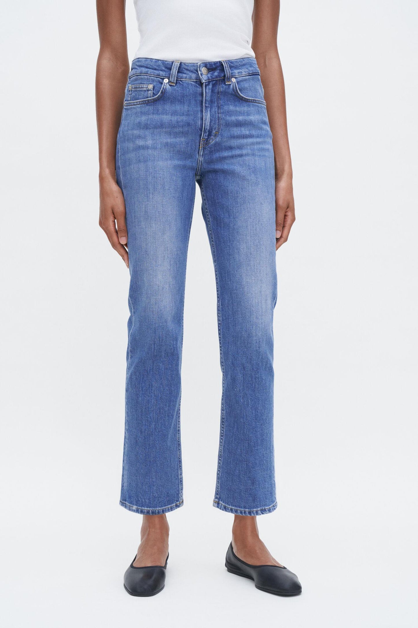 Stella cropped jeans Mid Blue Wash