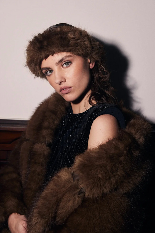 Posh Headband Dk Brown