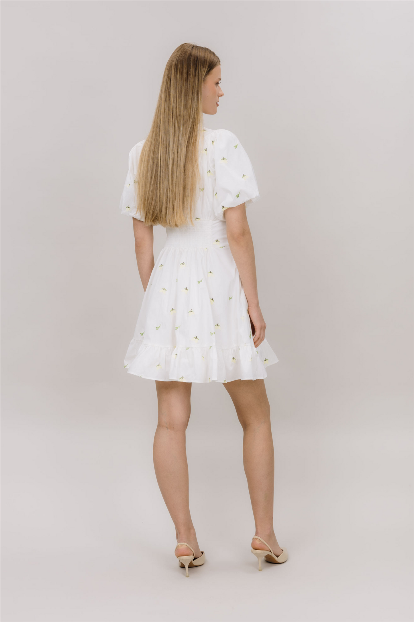 Makayla Dress Lemon Aop.