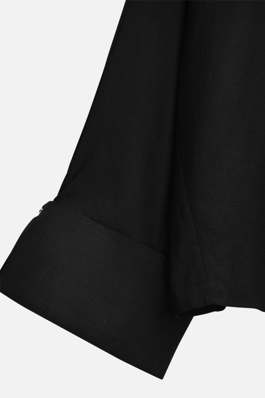 Atari Linen Shirt Black.