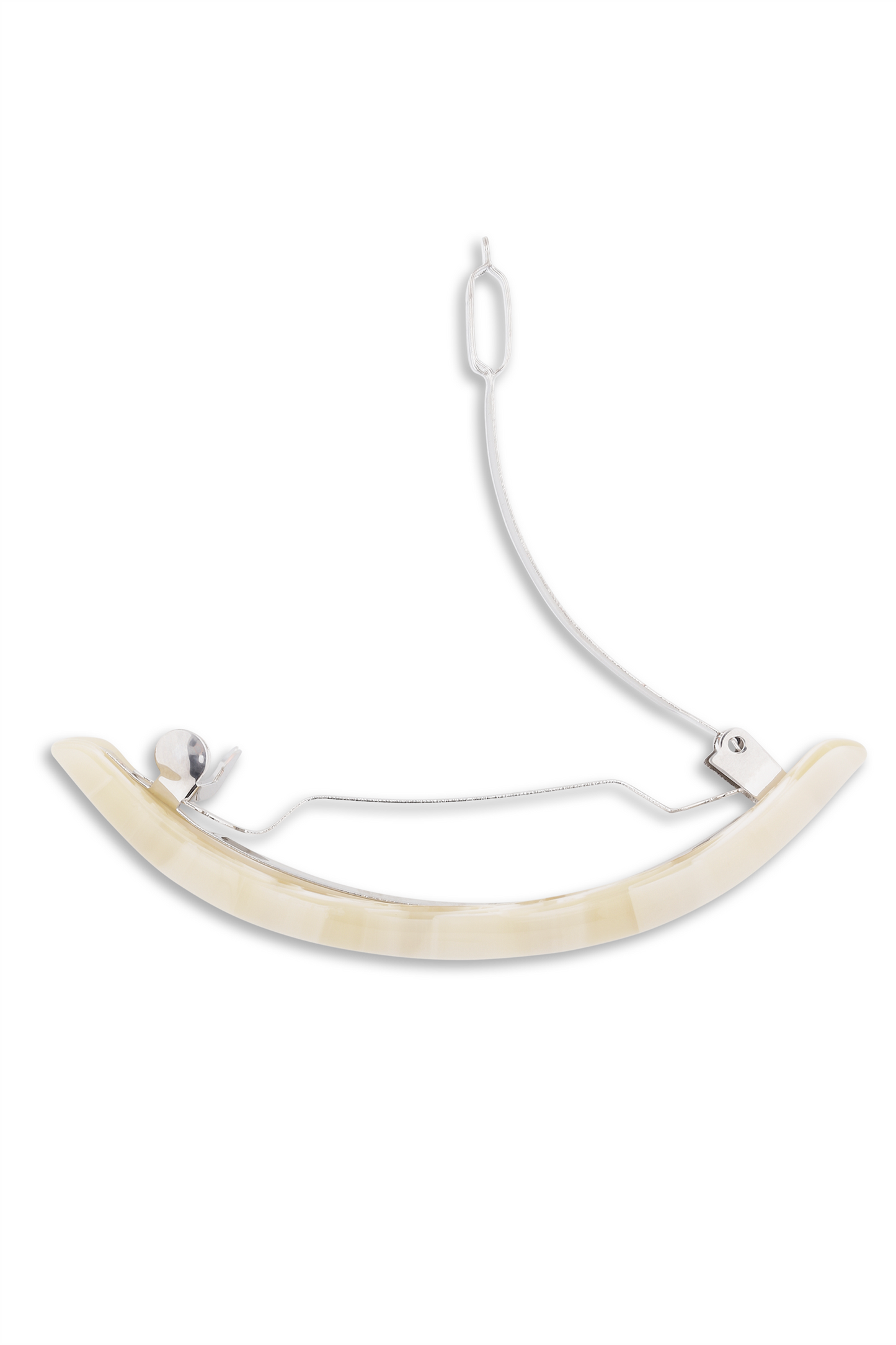 Curved Bone Clip Ivory