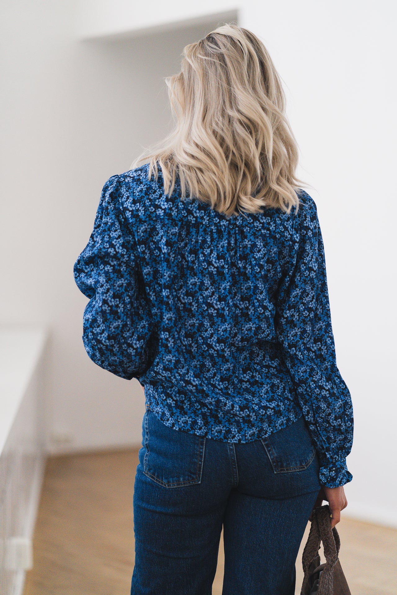 RAUSAstrid Shirt AOP Blue Iolite Flw