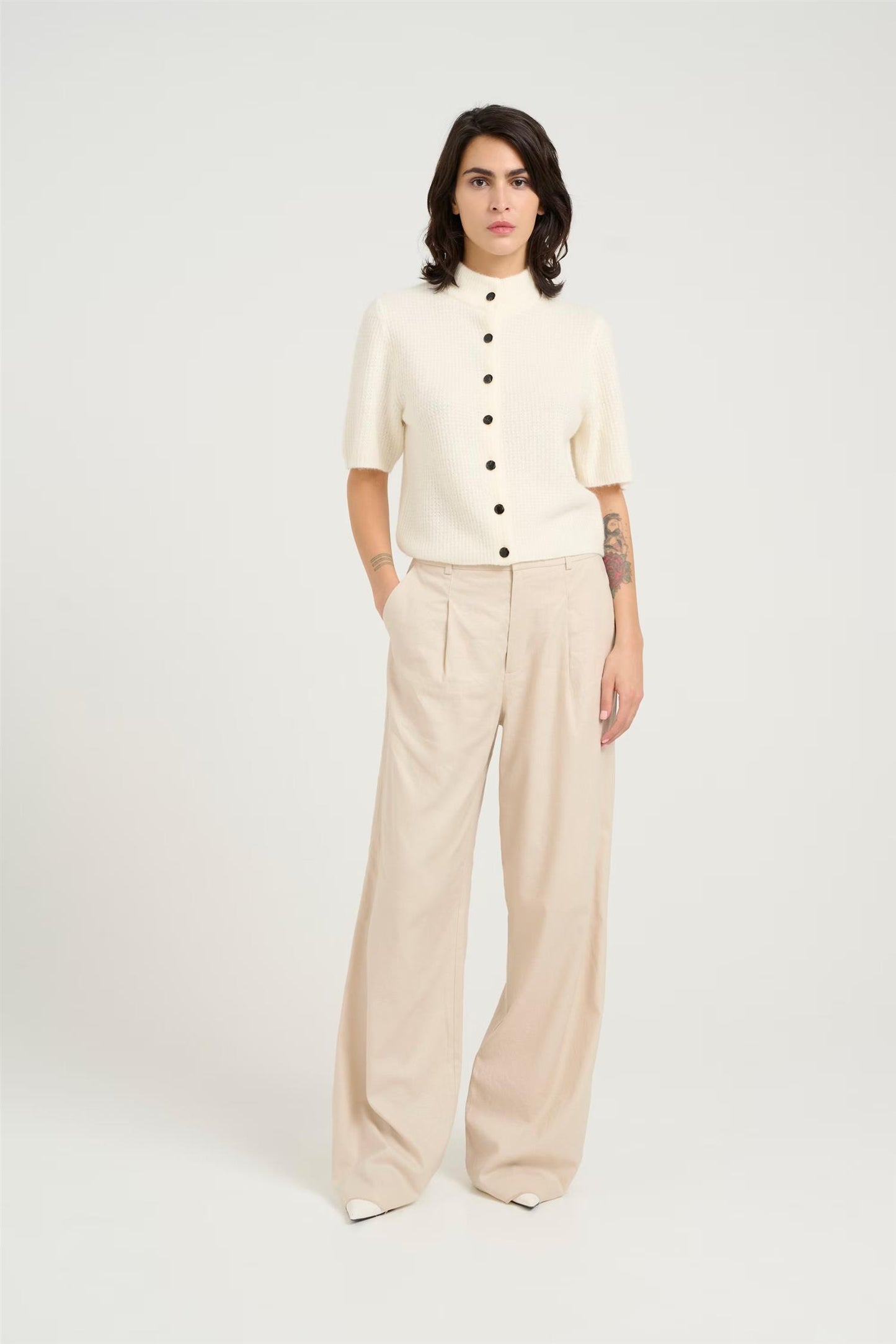 ElarahGZ linen HW pants Ancient Scroll
