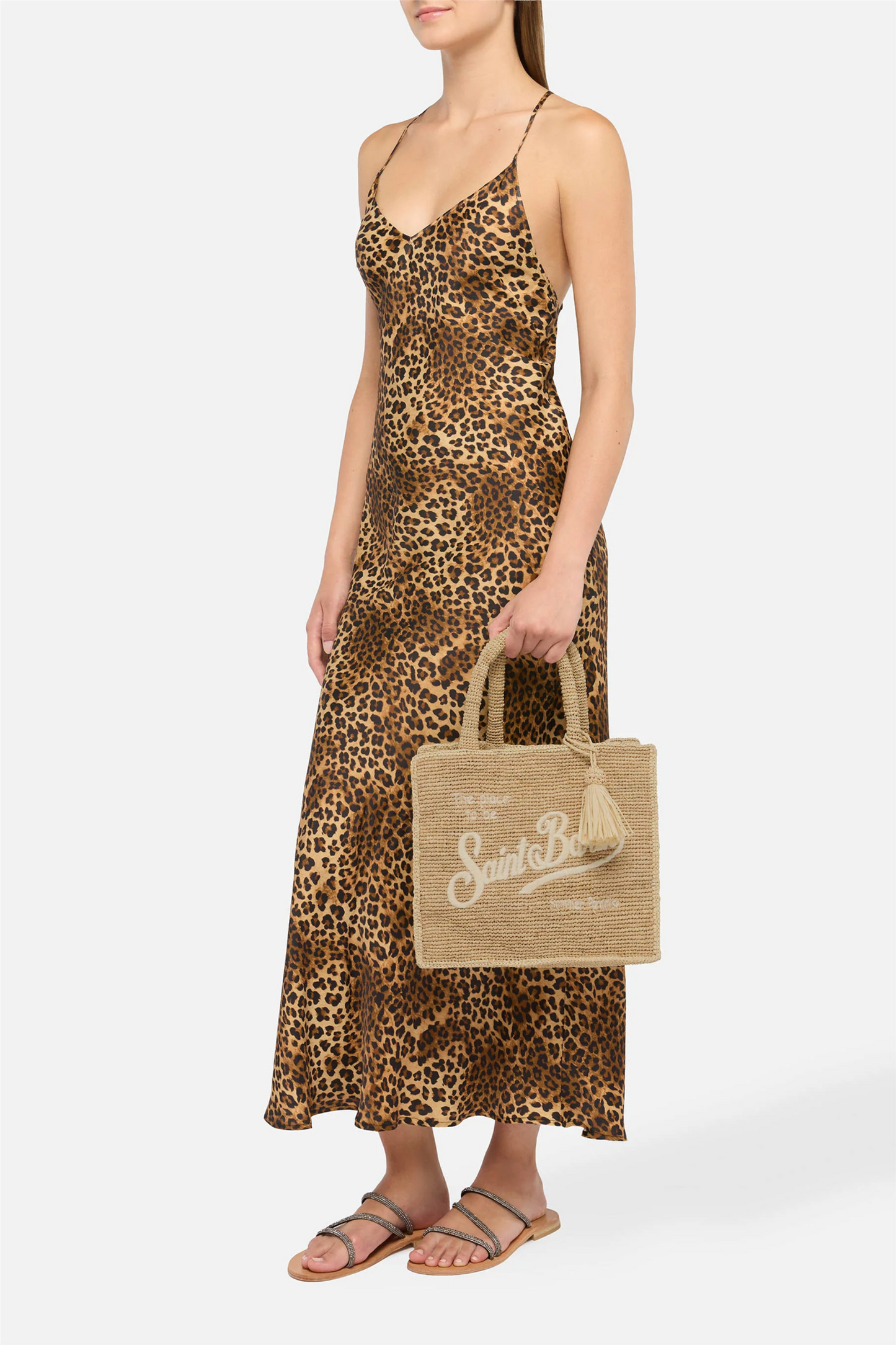 Colette Raffia Handbag Beige