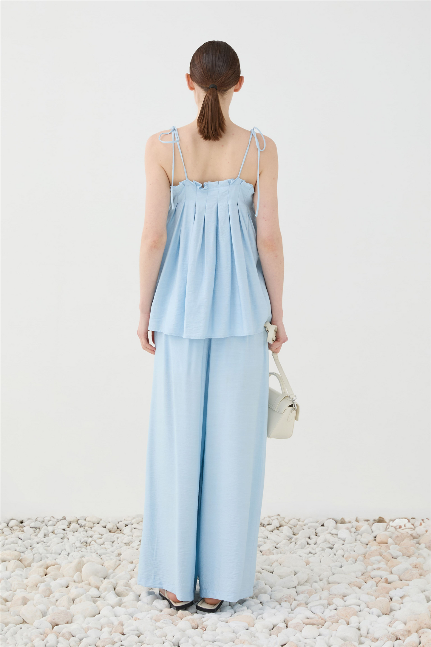 Pleat Top Celeste