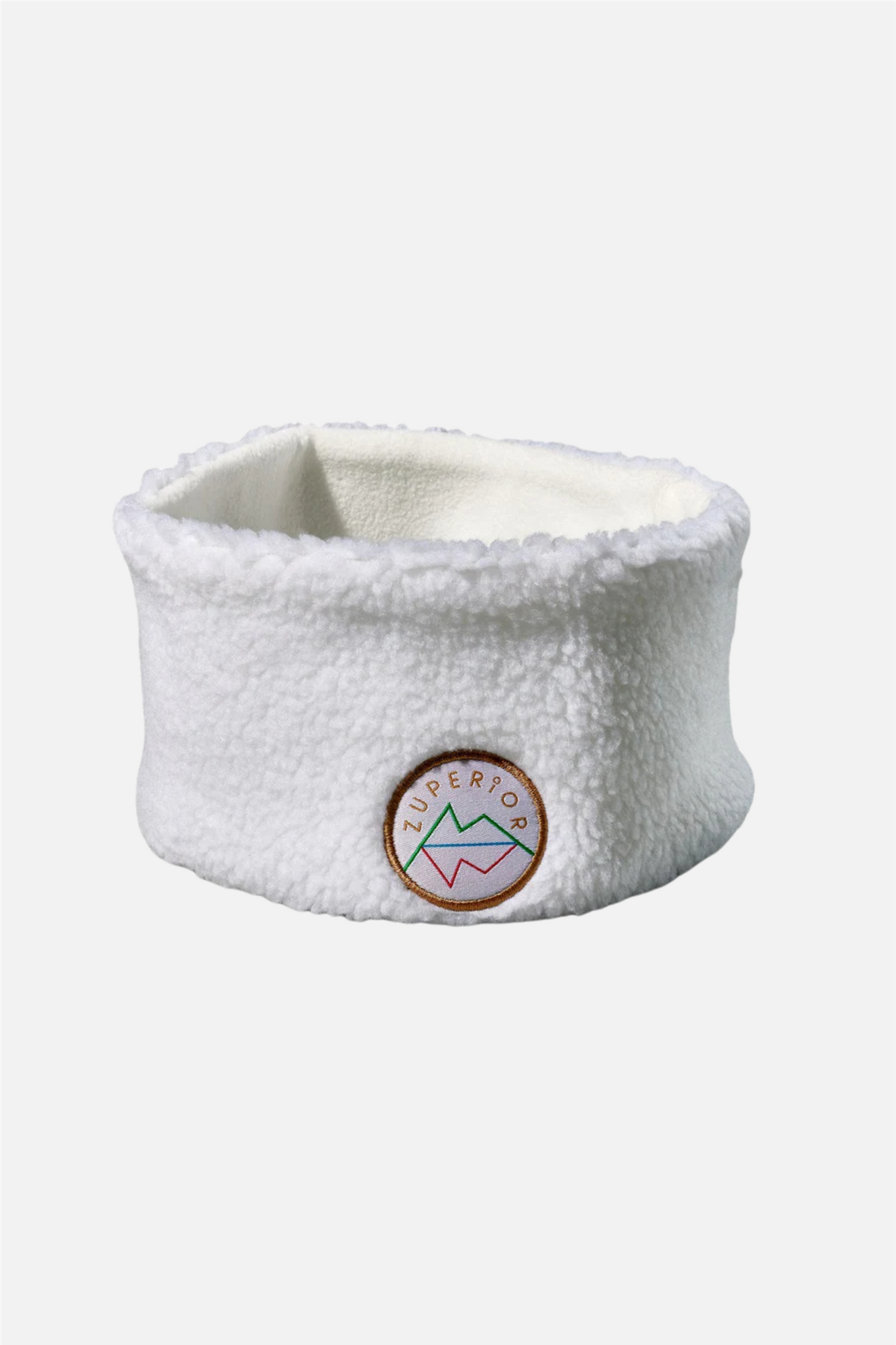 Pannebånd Teddyfleece White