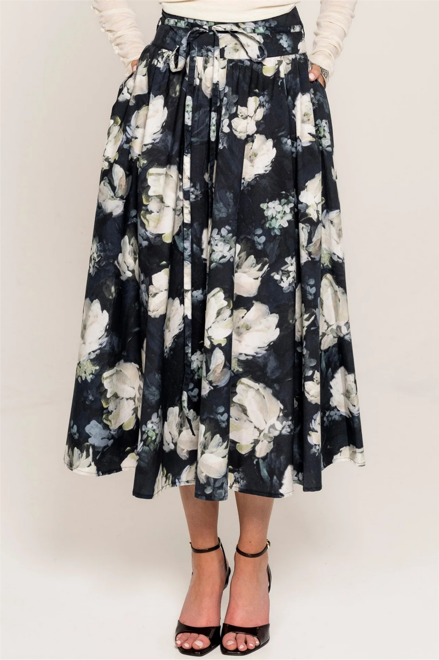 Astrid Skirt Blue Garden