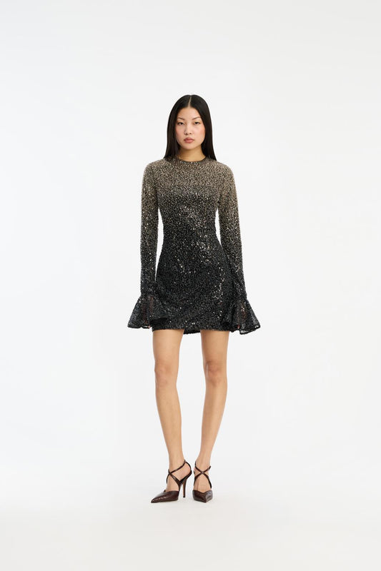 Beaded Ls Mini Dress Incense Comb.
