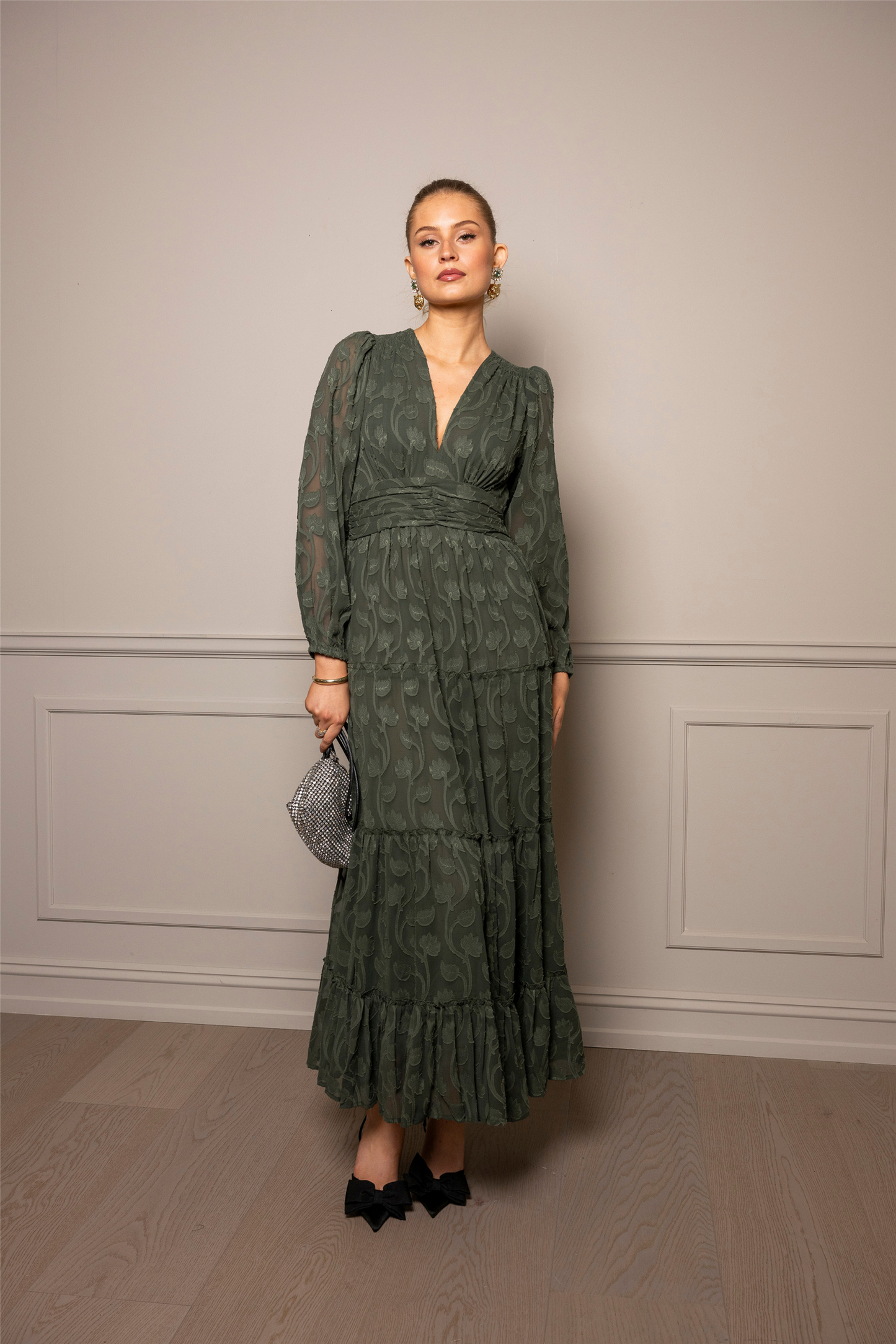 Noor Maxi Dress Luxe Green