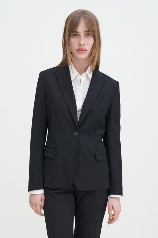 Sasha cool wool blazer Black