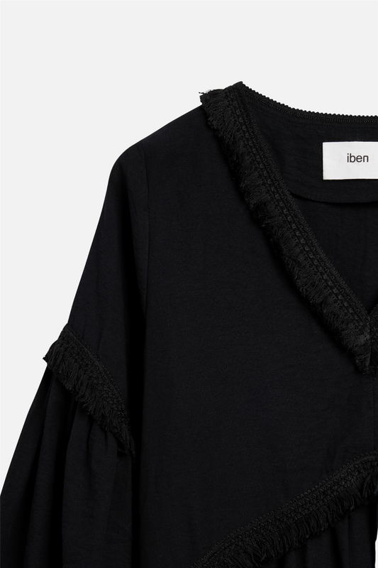 Eden Dress Linen Black