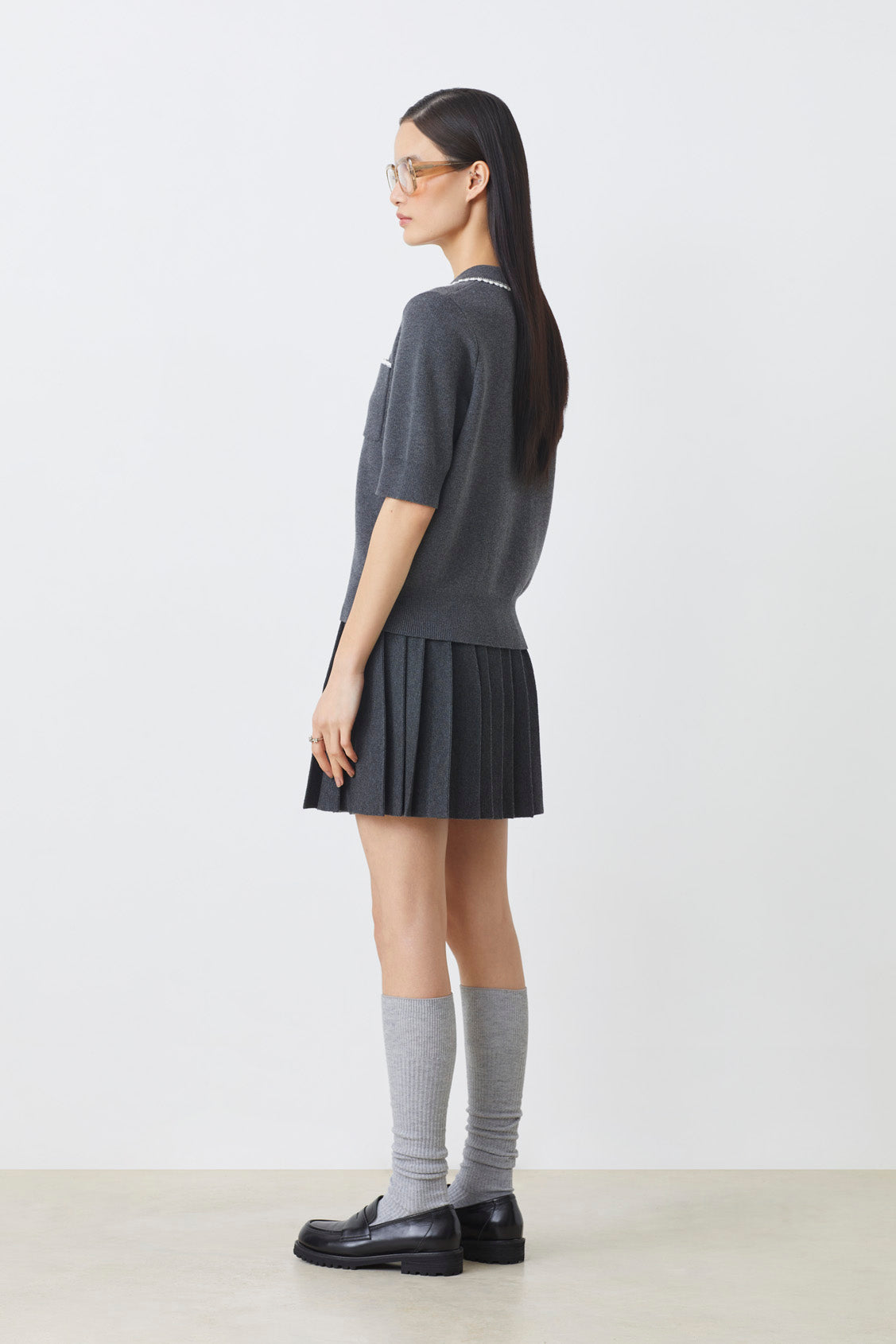 Polka Sweater Carbone