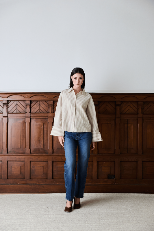 Atari Shirt Oat Stripe