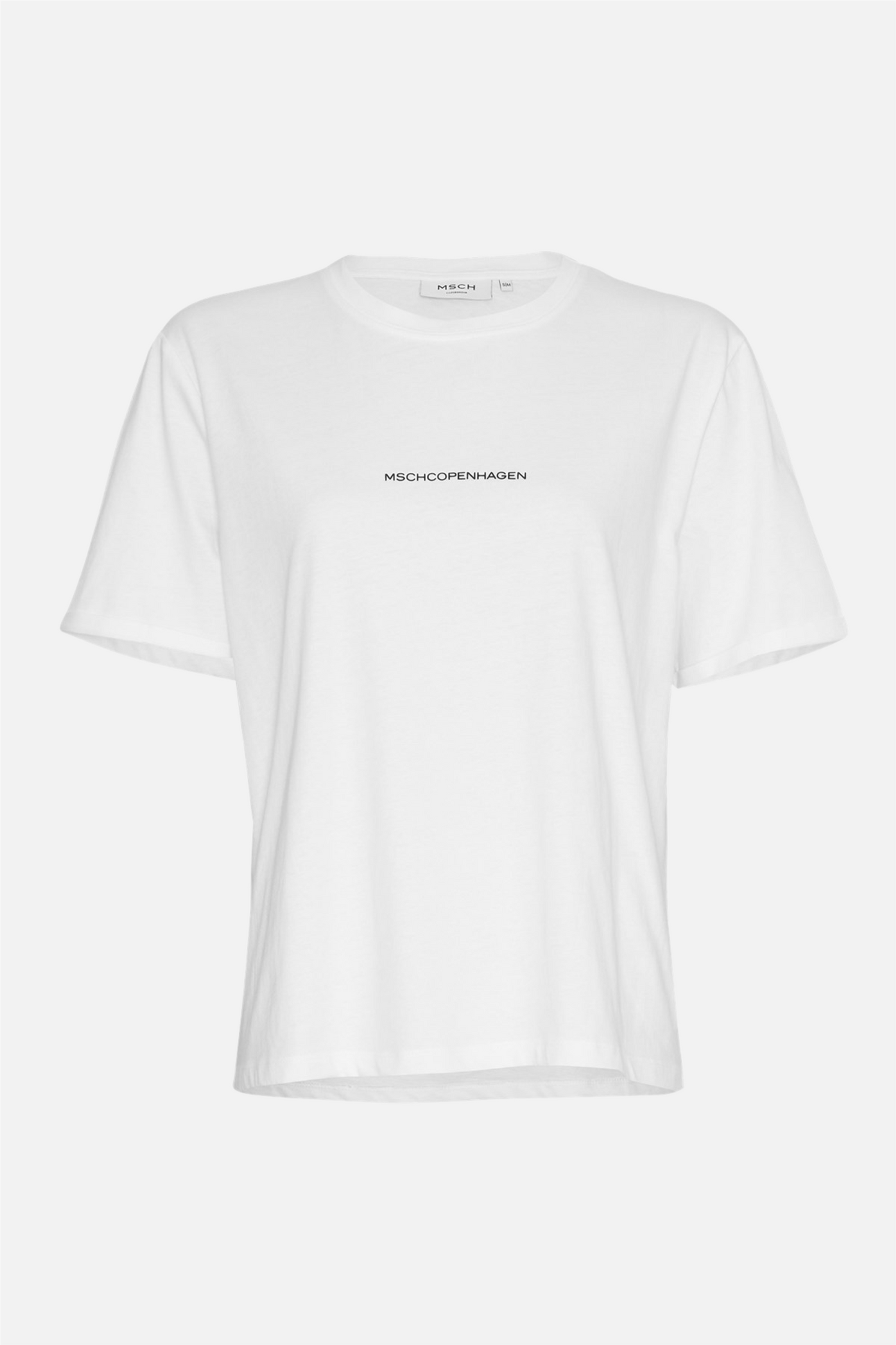 MSCHTerina Organic Small Logo Tee B White Black