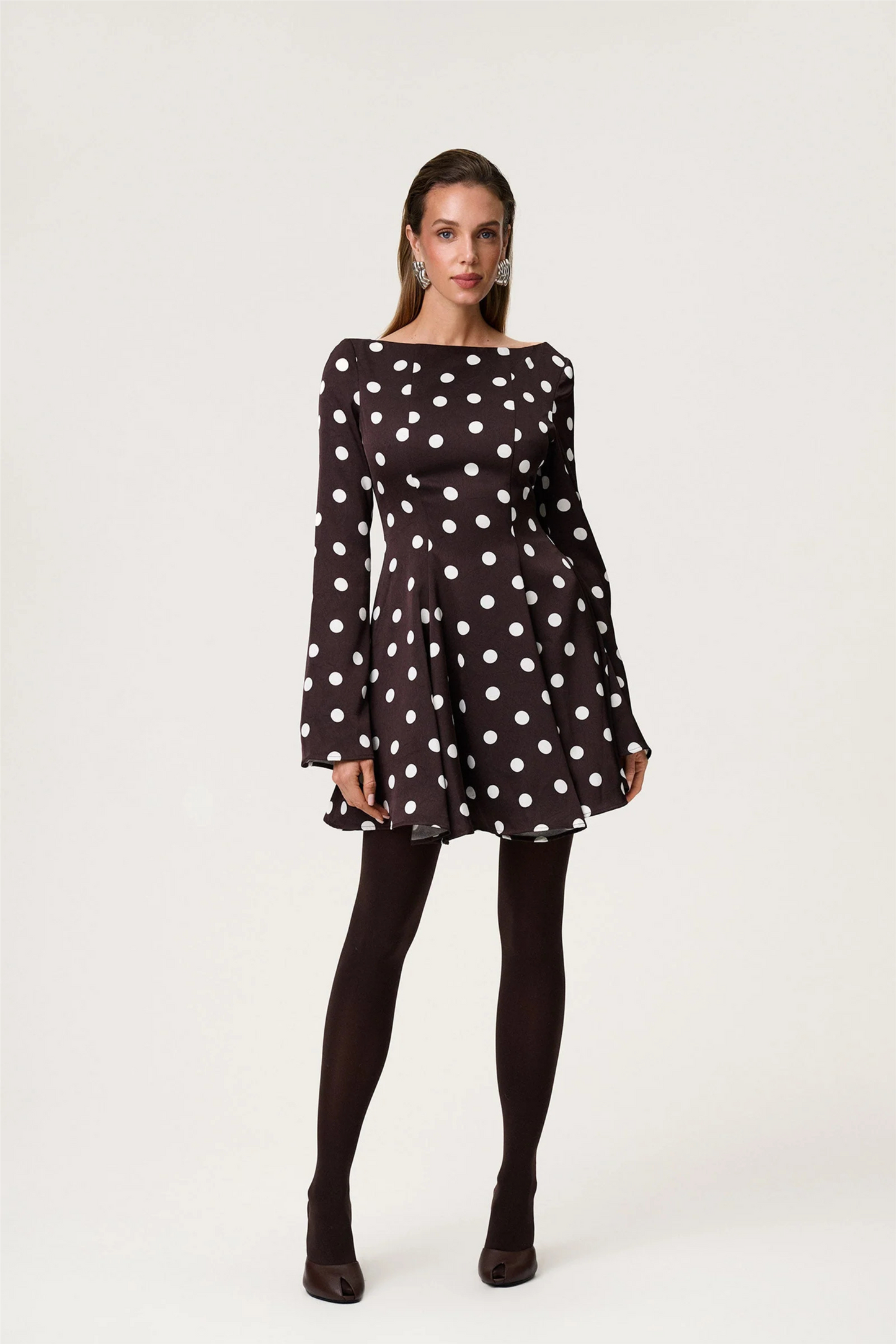 Riom dress Brown Dot