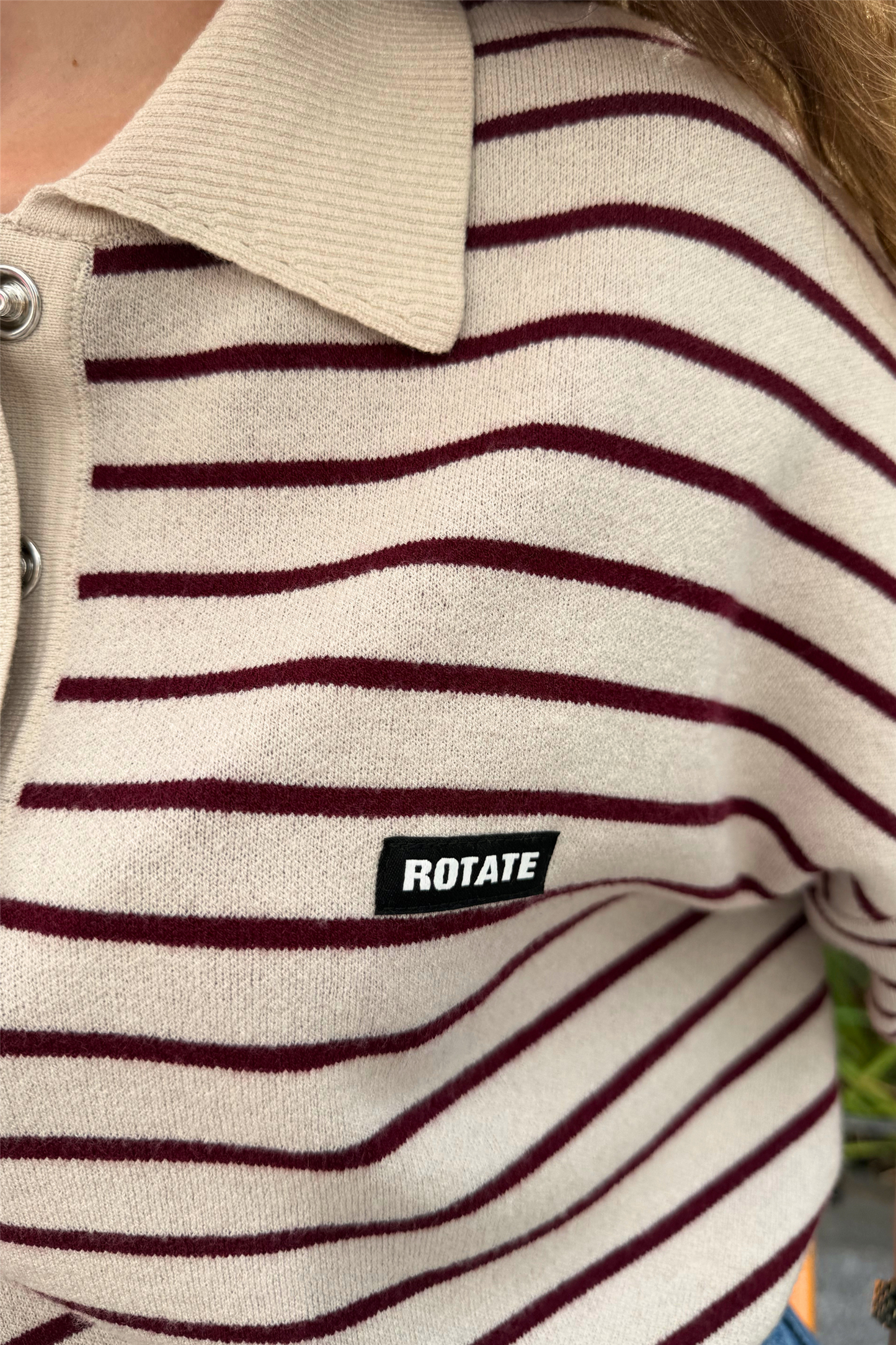 Slinky Polo Knit Oatmeal Comb.