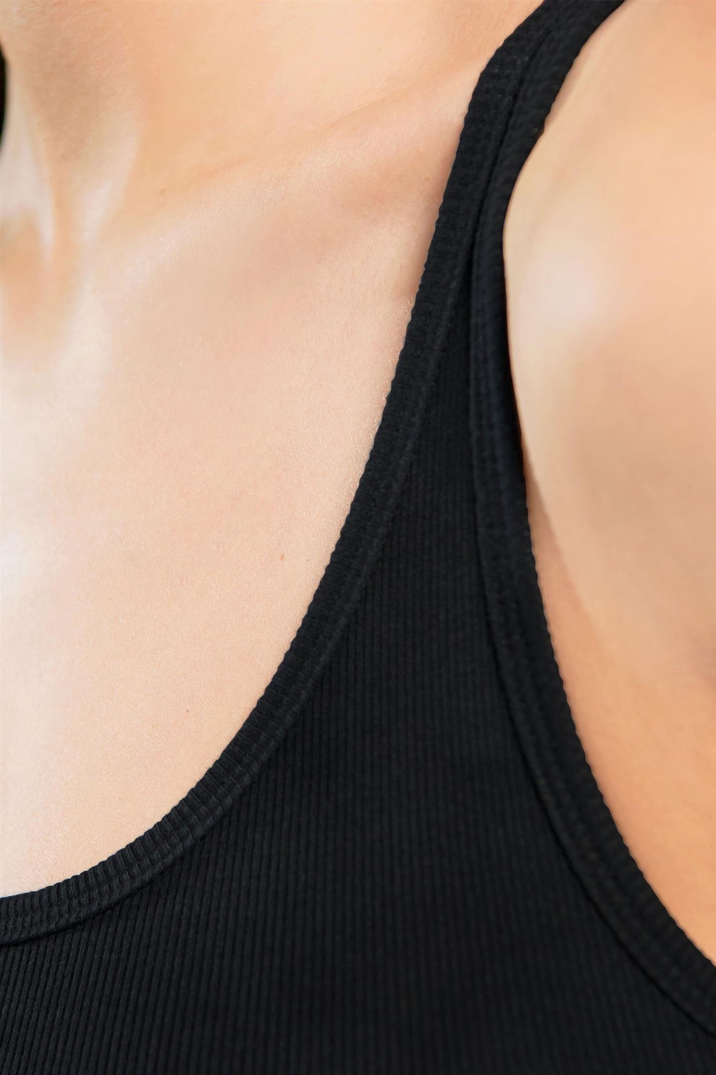 Tank Ribbed Black