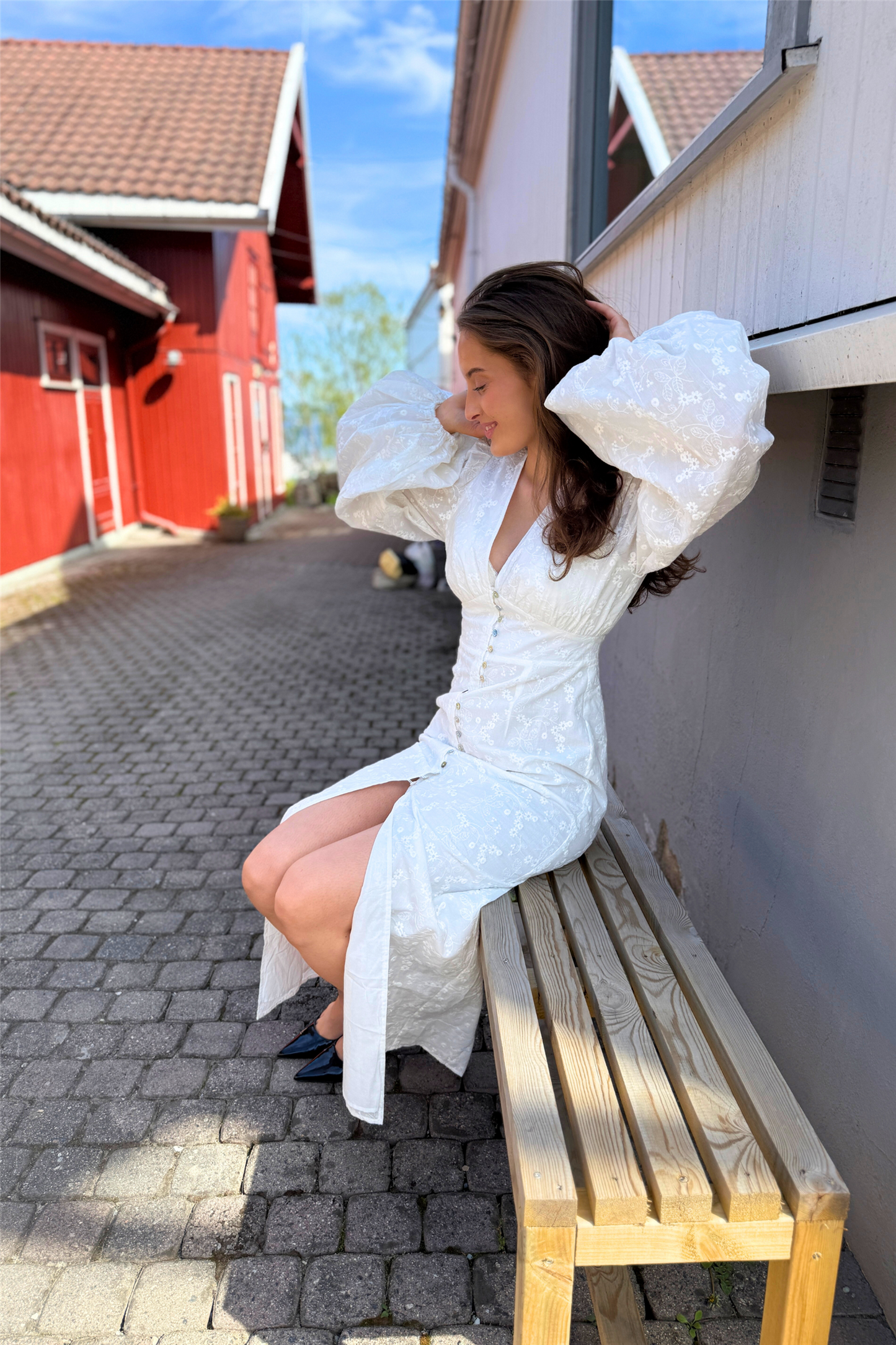 Positano Dress White