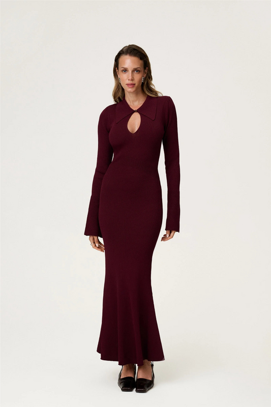 Basel dress Burgundy
