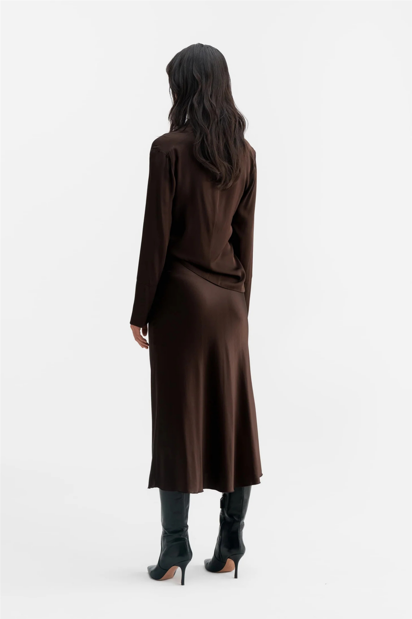 Ayumi silk blouse Brown