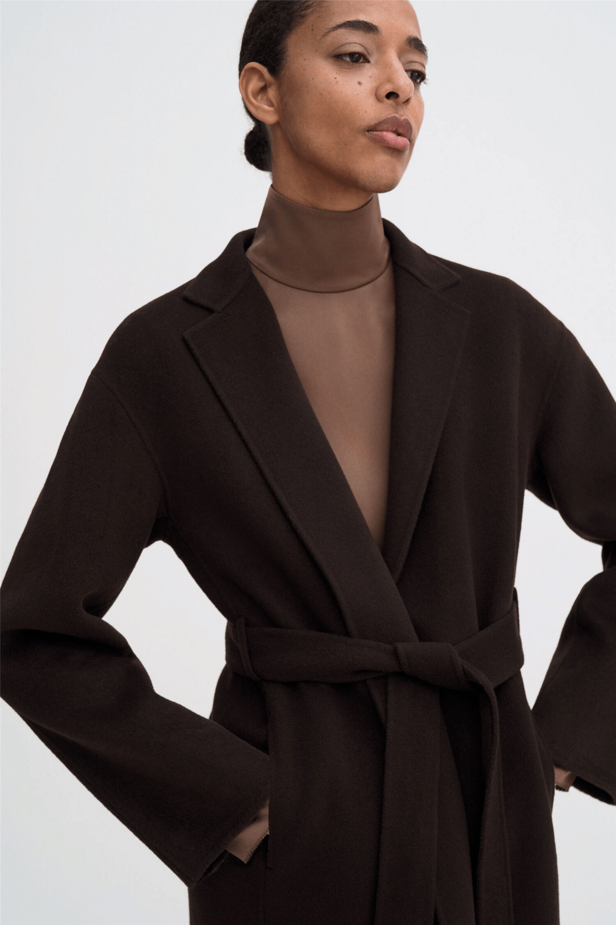 Alexa Coat Dark Chocolate