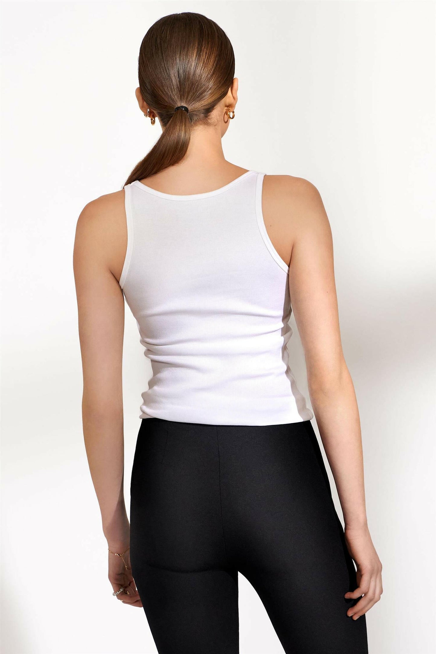Tank Ribbed White.