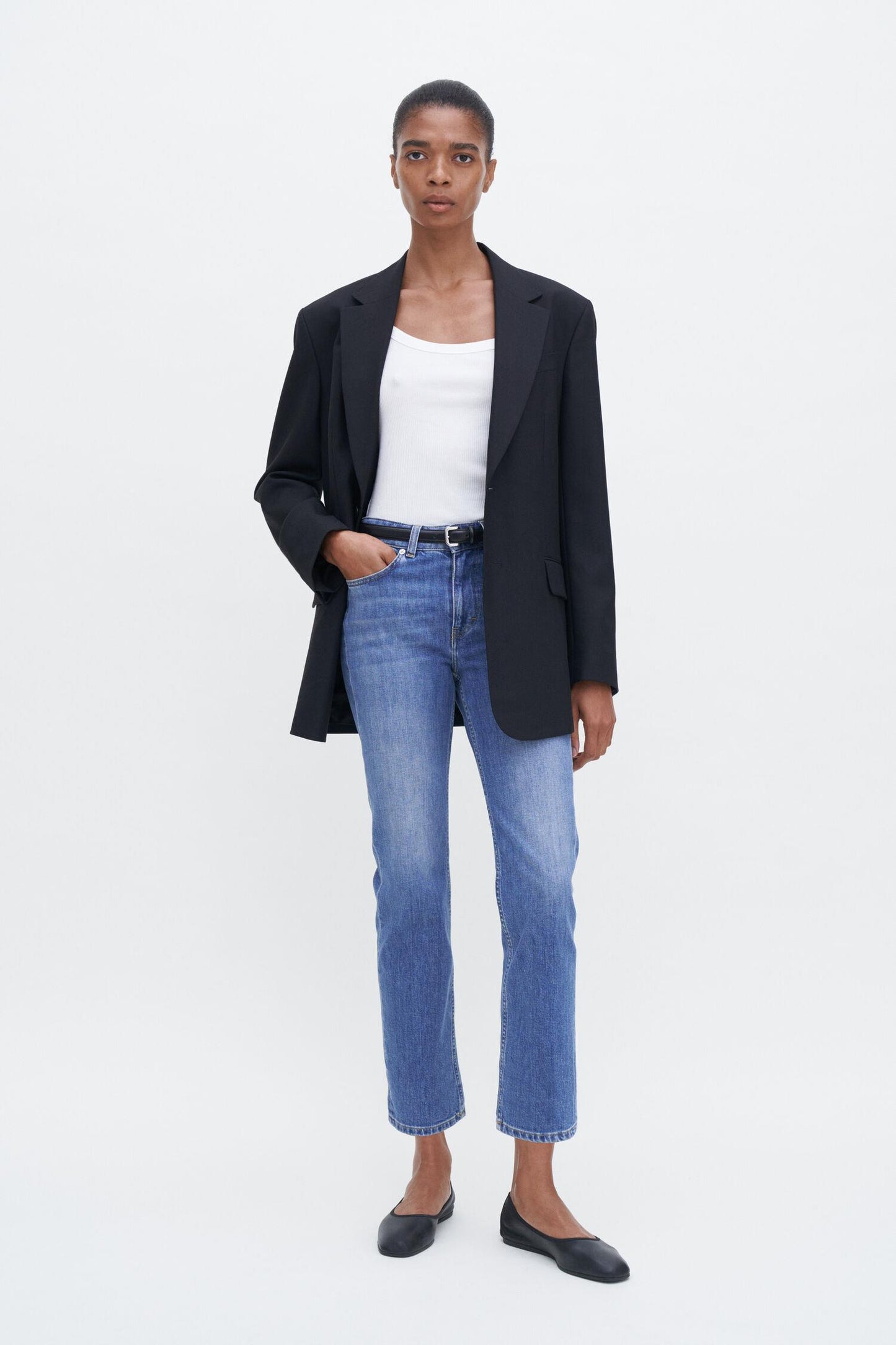 Stella cropped jeans Mid Blue Wash