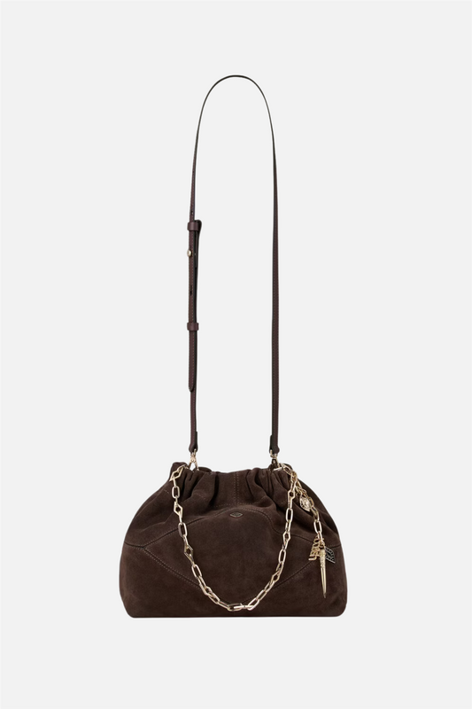 Bag S Suede Mini June Tote Choco