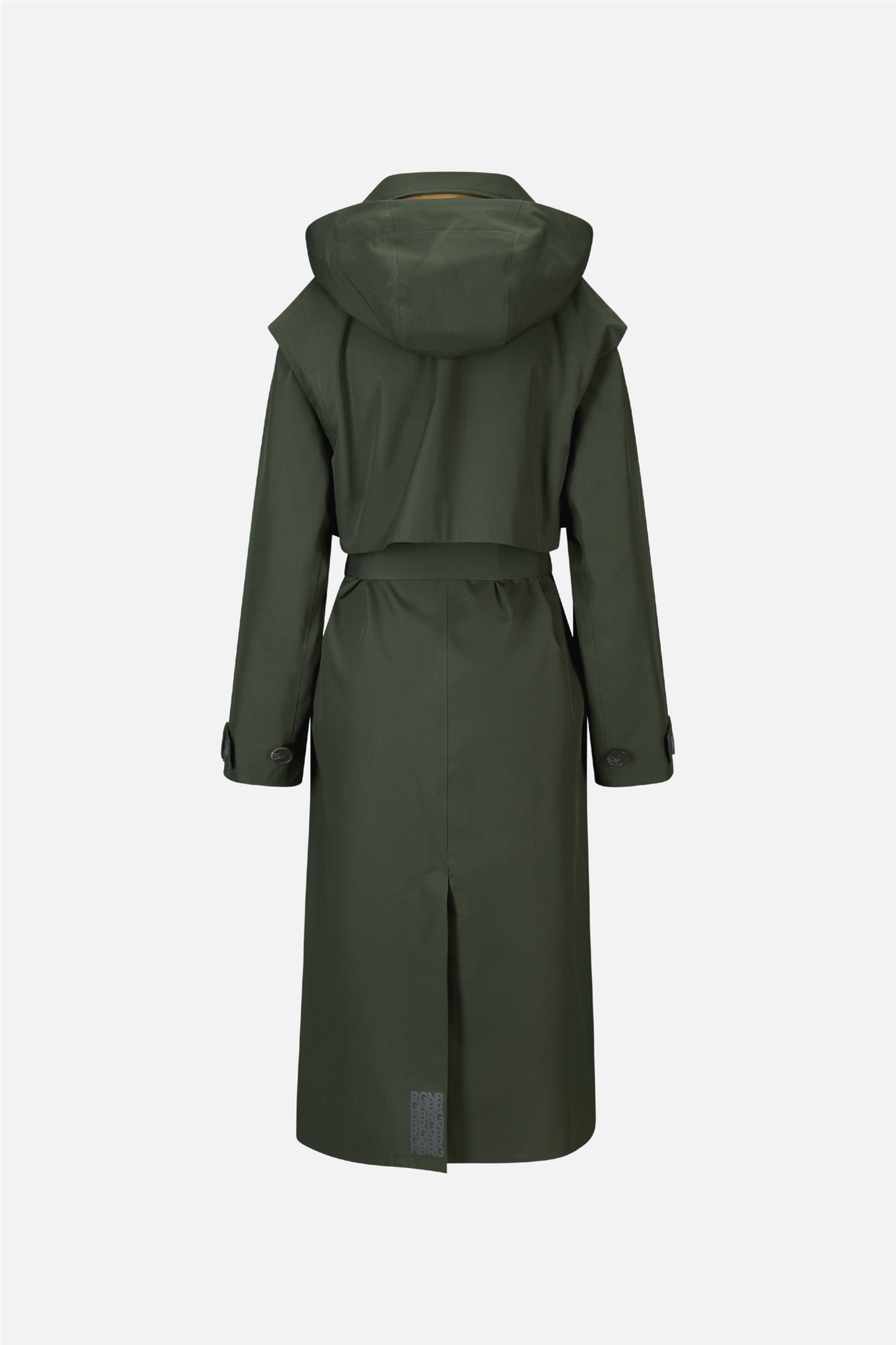 Regndråpe Trench Coat Rosin Dark Green