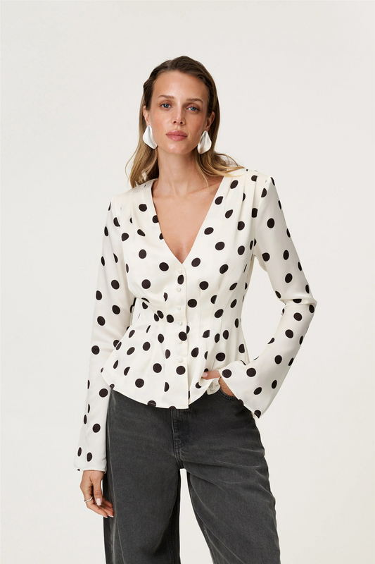 Marmo Blouse Créme Dot.