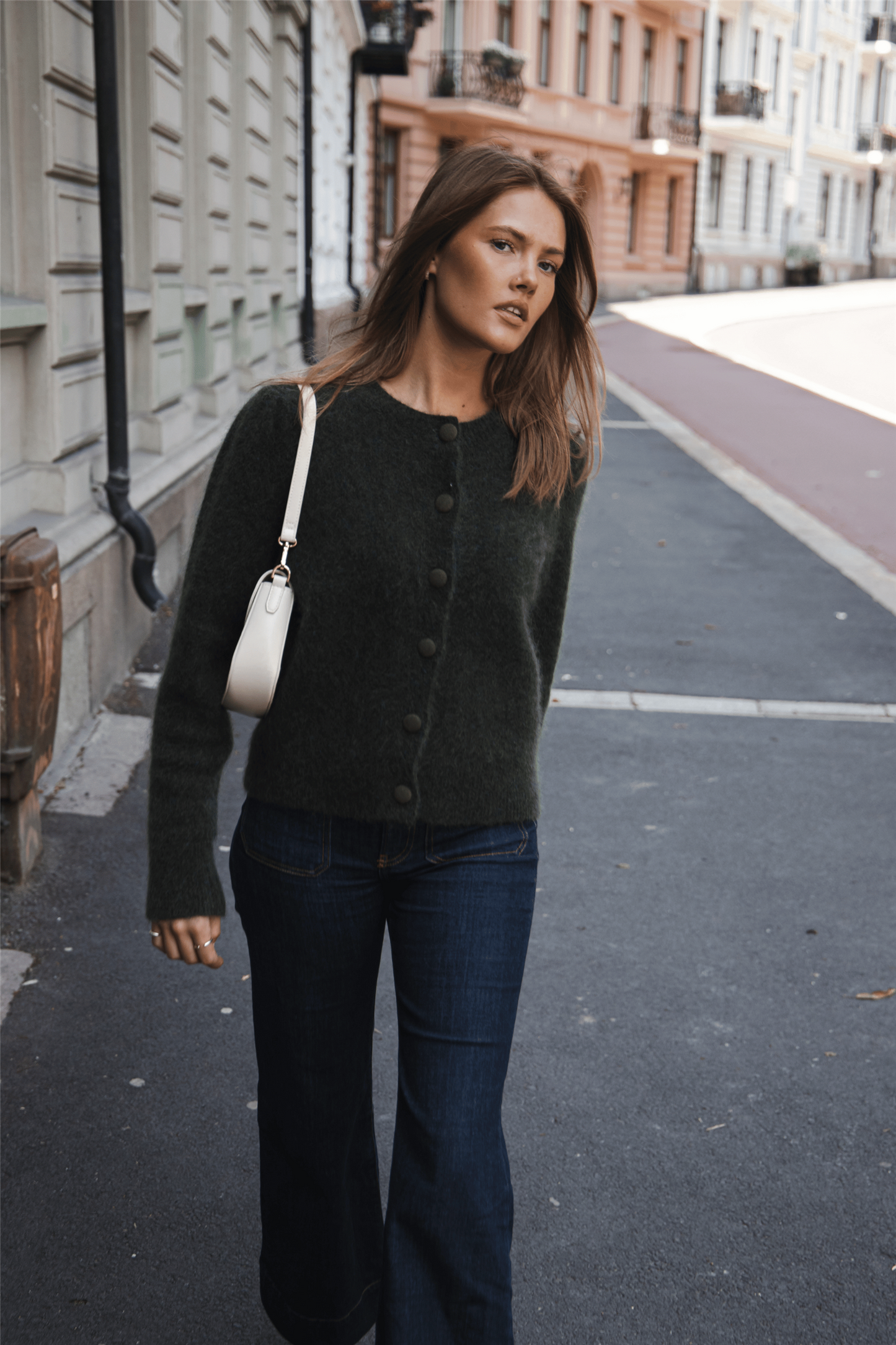 Ulla Mohair Cardigan Harvest Green