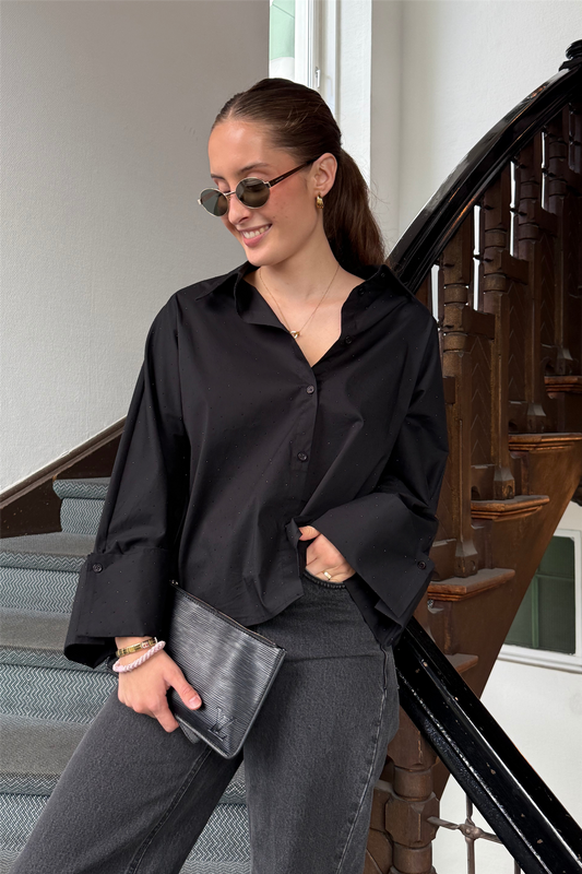 ATARI EMBELLISH SHIRT Black