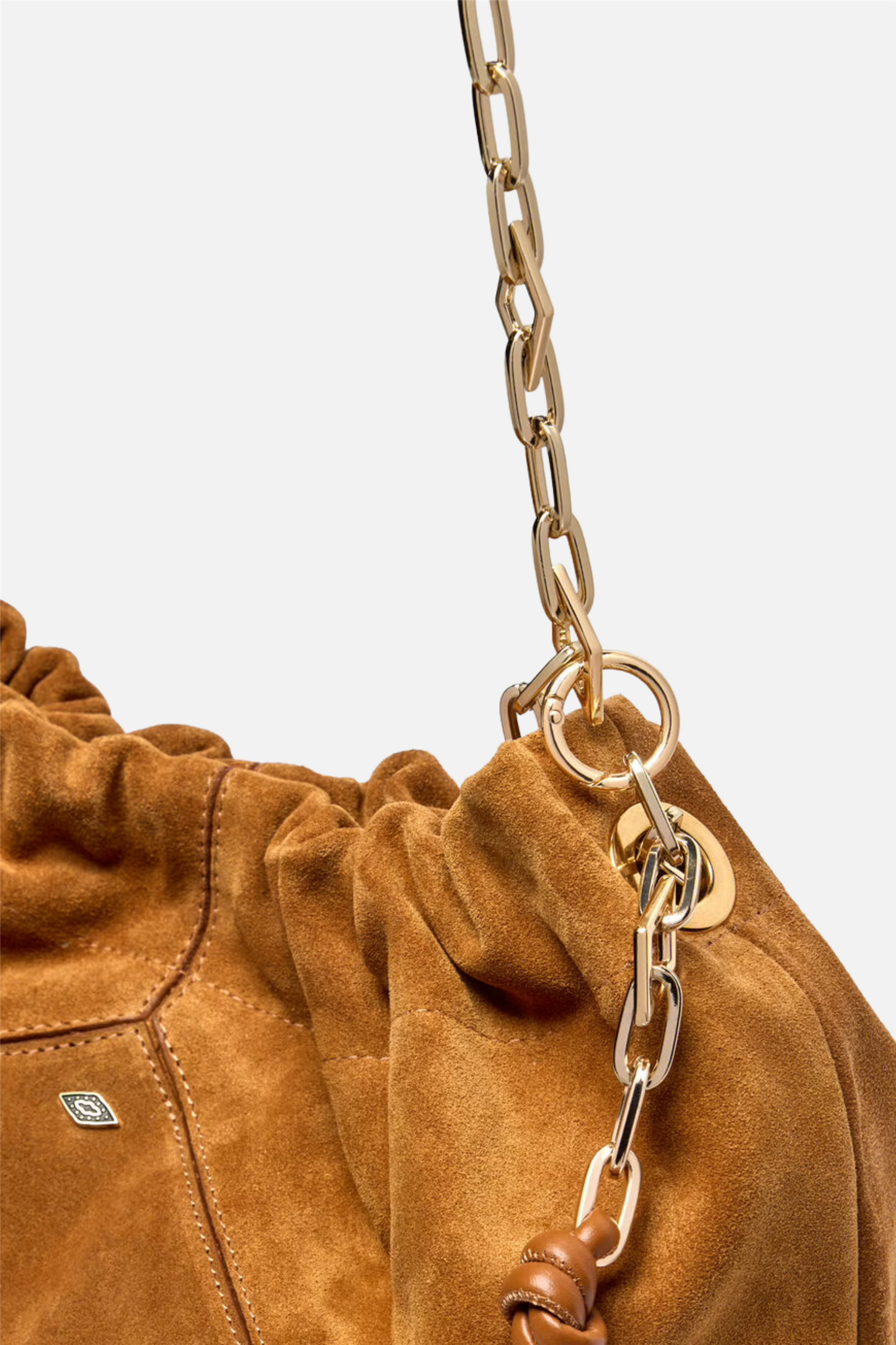 Bag M Suede June Tote Cognac